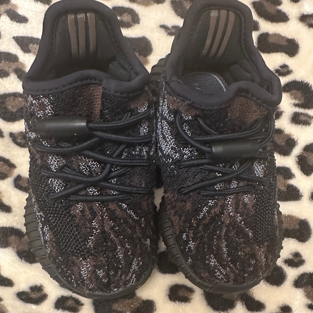 Adidas Black and Brown Knit Sneakers